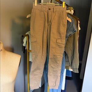 Gap girlfriend jogger Tan Cargo Pants